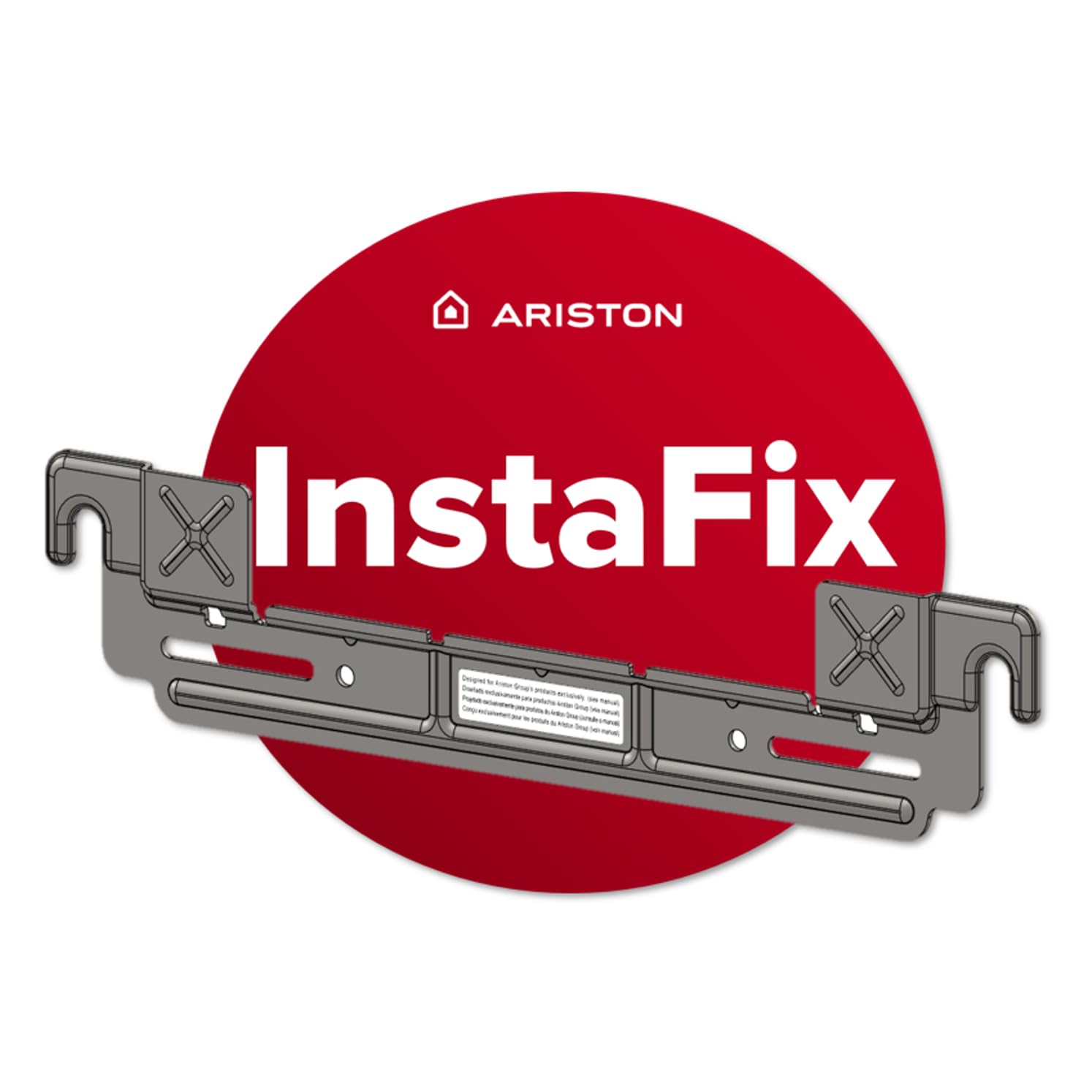 Ariston INSTAFIX, Support Mural Sans Perçage pour Chauffe-Eau Électrique Ariston, Compatible VELIS - LYDOS - PRO1, Conçu et fabriqué pour être installé en France