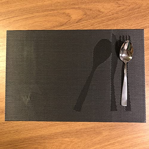 Kit Lugar Americano 6 Peças (Cinza Escuro)