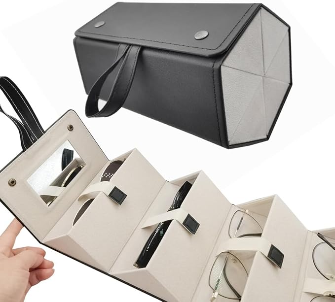 NAVESO Sunglasses Travel Organiser 6 pairs, Multi Glasses Storage Case