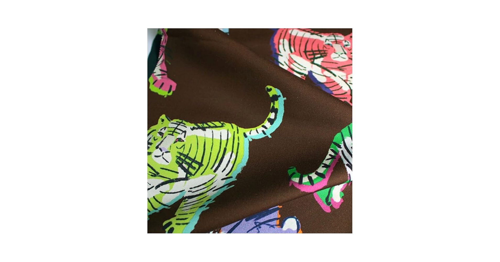 Amazon | nora. ST1215-OX-A 虎柄 動物柄 ポップ グラフィカル