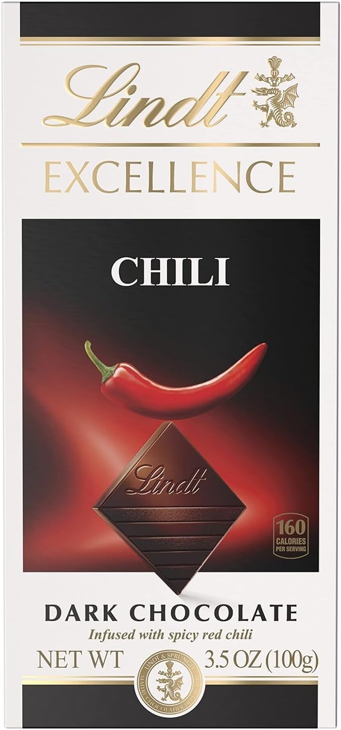 Excellence Dark Chocolate with Chili Bar, 3.5 Oz, 2 Pack