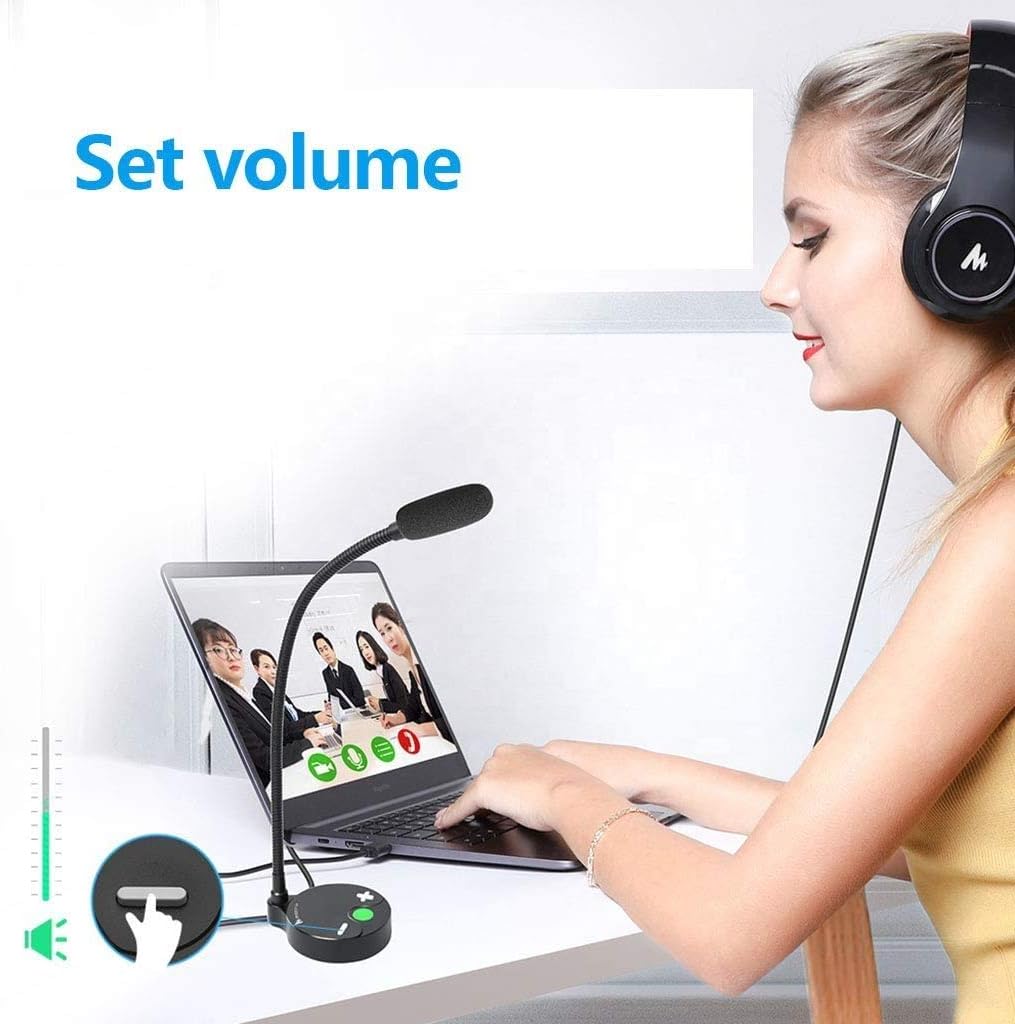 Microphone for Computer Computer Microphone,USB Desktop Microphone,Condenser Microphone for PC/Desktop/Notebook,Recording for Podcasting