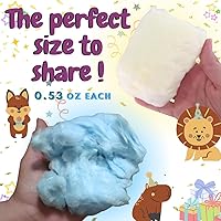 Vista 3 de Caramelo de Pascua – Paquete de 24 unidades de algodón de azúcar LUPY LUPS Envueltos individualmente de 0.5 onzas cada uno Relleno de cesta