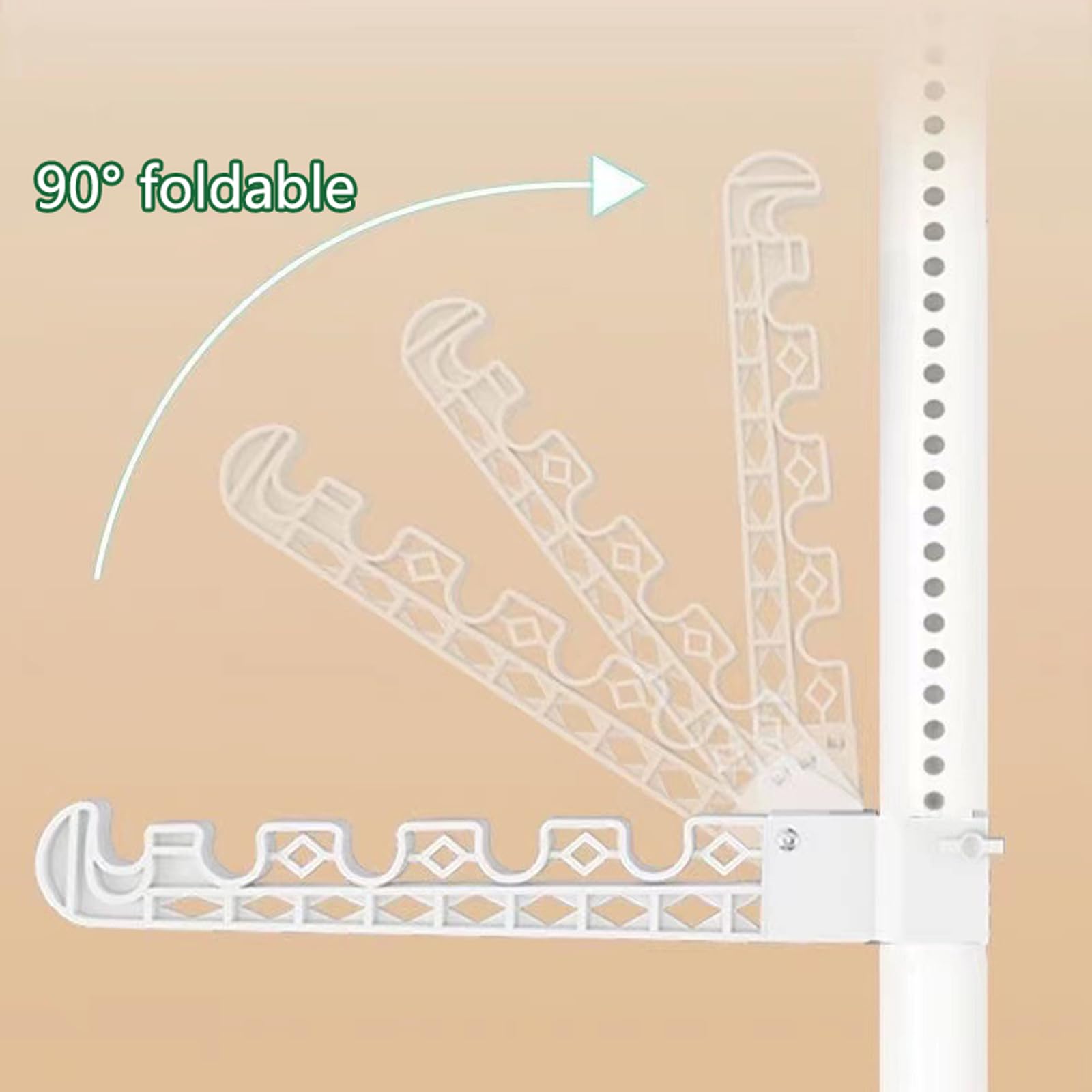 Appendiabiti da soffitto estensibile adjuble, salvaspazio, per camera da letto, soggiorno, cucina, bagno, ingresso, altezza 110-310 cm