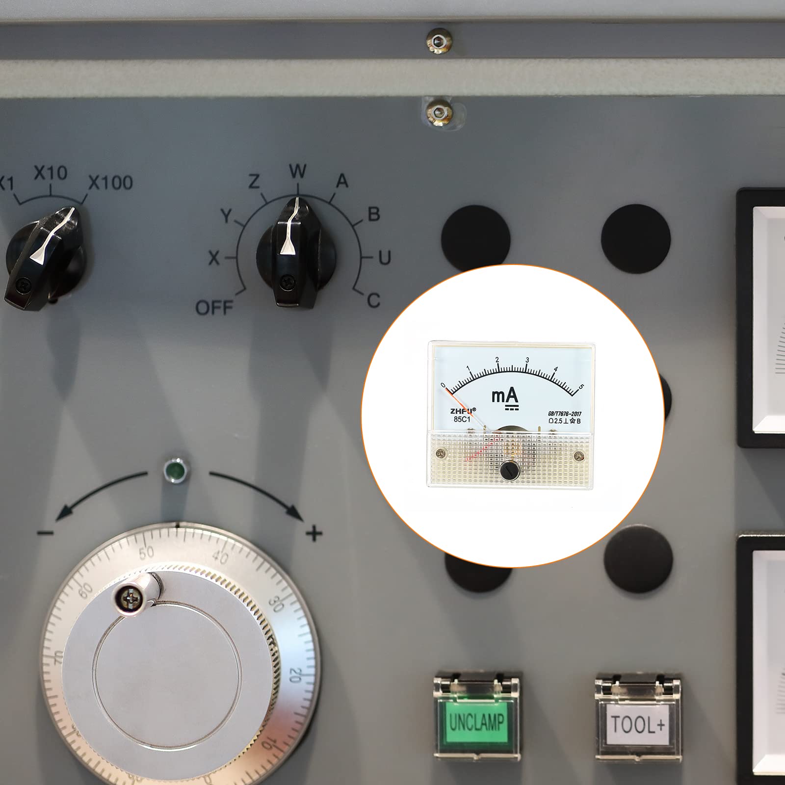 YOKIVE Analog Panel Ammeter, 85C1 Ampere Meter Current Tester, Great for Office, Art, Home, Daily Use (DC 0-5mA) - Image 3