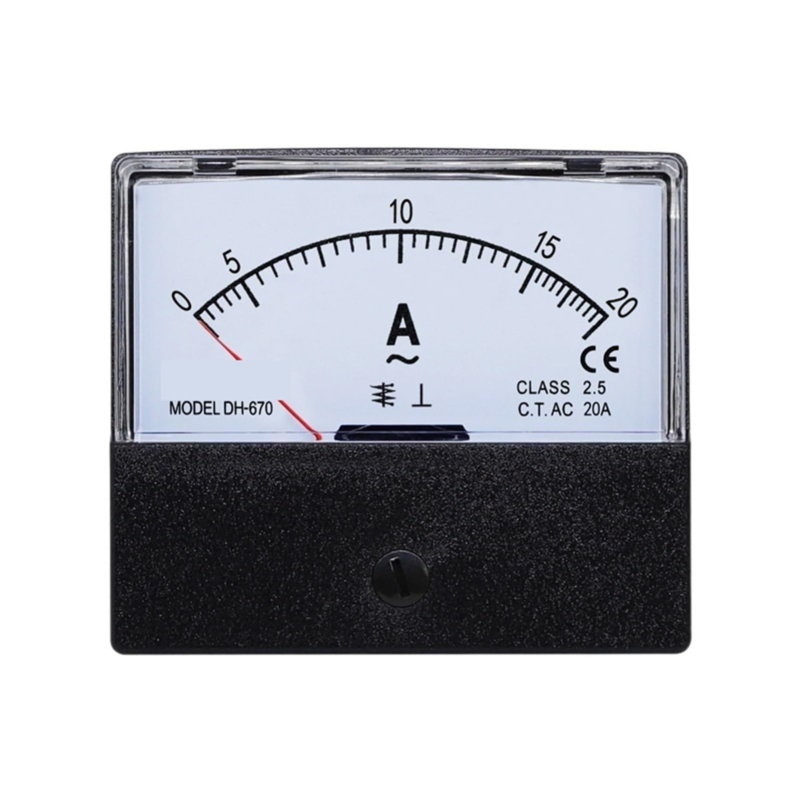 Medidor de corriente CA DH-670, puntero de panel, 1A, 2A, 3A, 5A, 10A, 15A