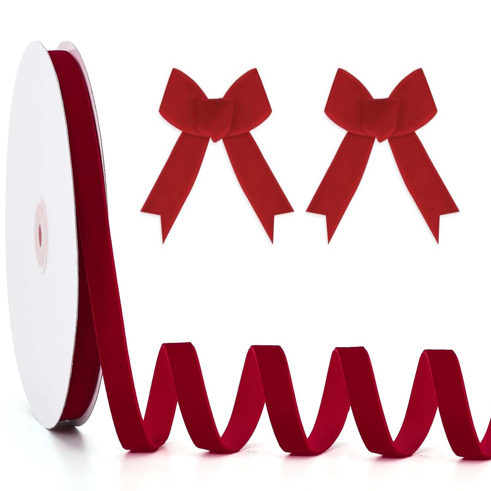 Amazon.co.jp: PAVIKE ベルベットリボン 片面 ベルベット リボン