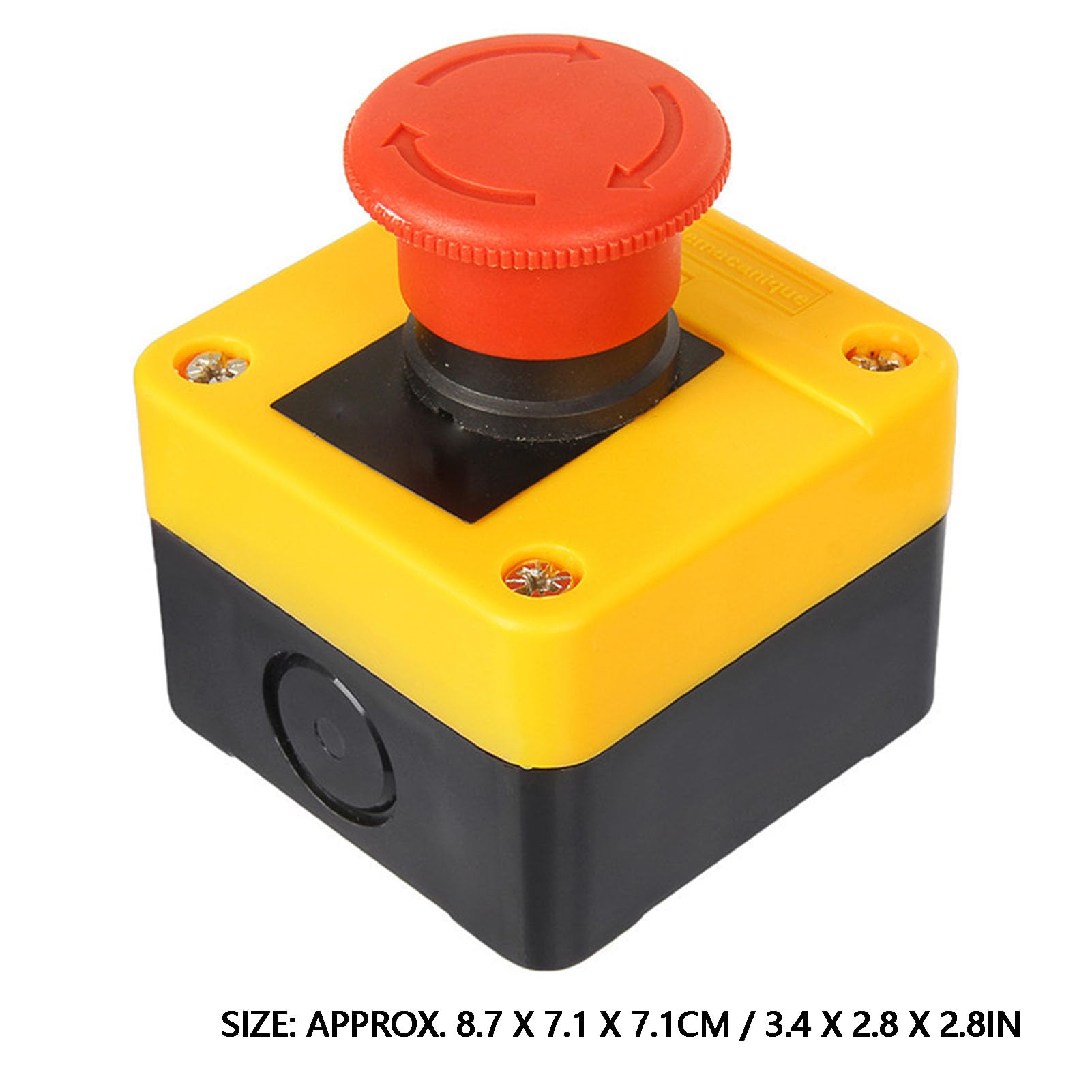 Emergency Stop Switch, IP65 Rated Push Button Set (1 Open 1 Closed)