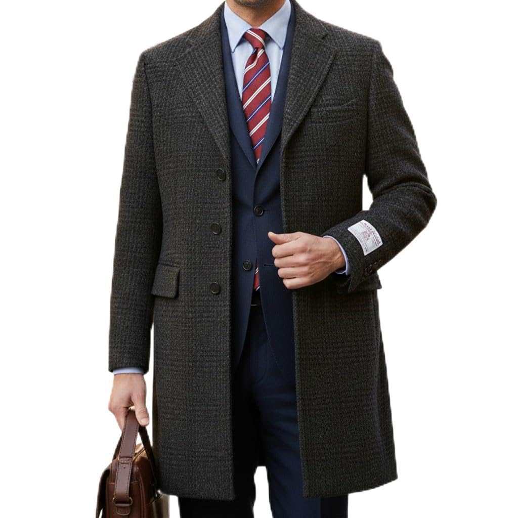 ラグスマックレガー14AWハリスツイードダブルチェスターコートSウール ラグスマックレガー14AWハリスツイードダブルチェスターコートSウール