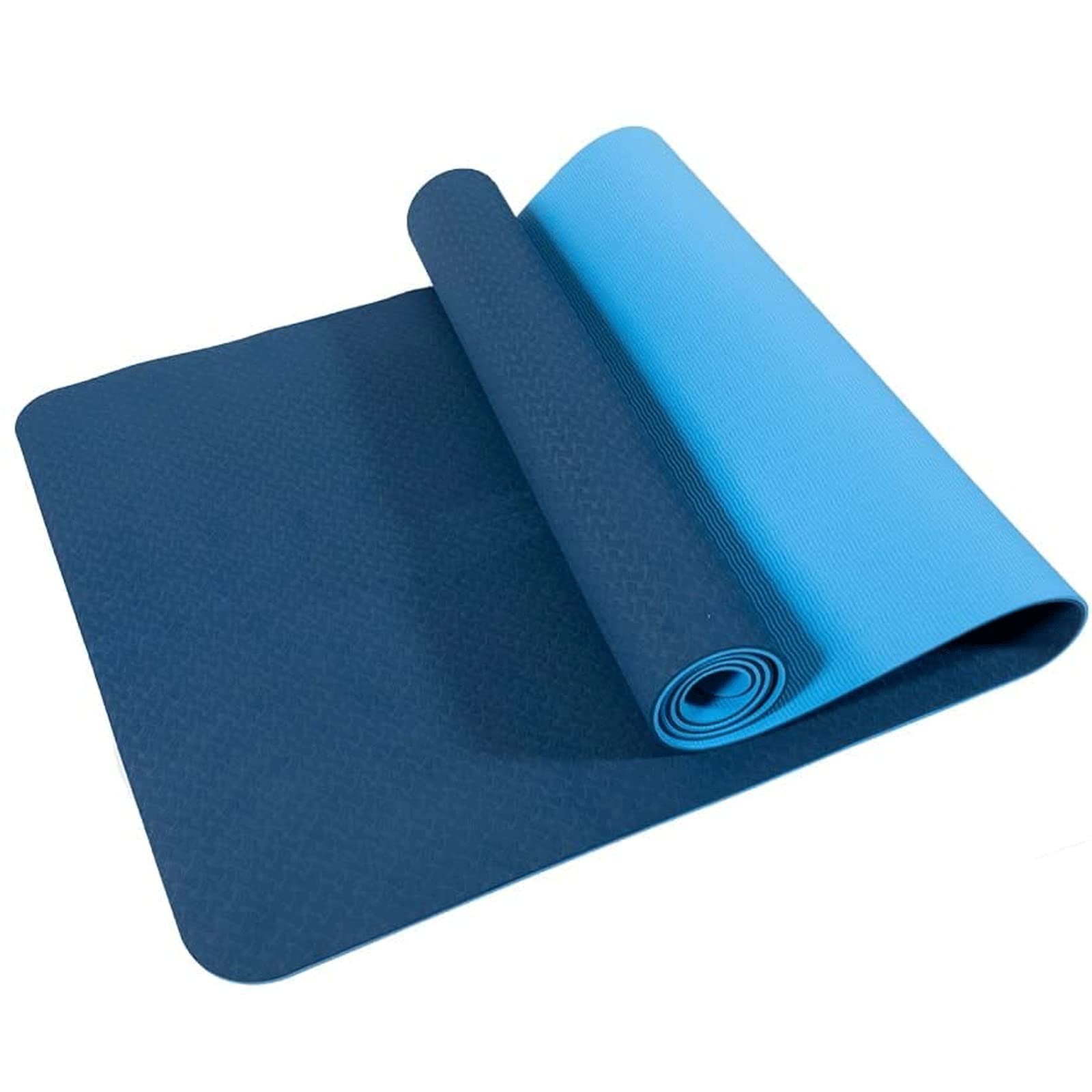 Habiba Leggero Tappetino da Yoga in TPE Resistente, Tappetino da Fitness Sportivo Antiscivolo, Tappetino per Esercizi in Schiuma Comfort Eva Ambientale Spesso 6 mm per Principianti Regalo