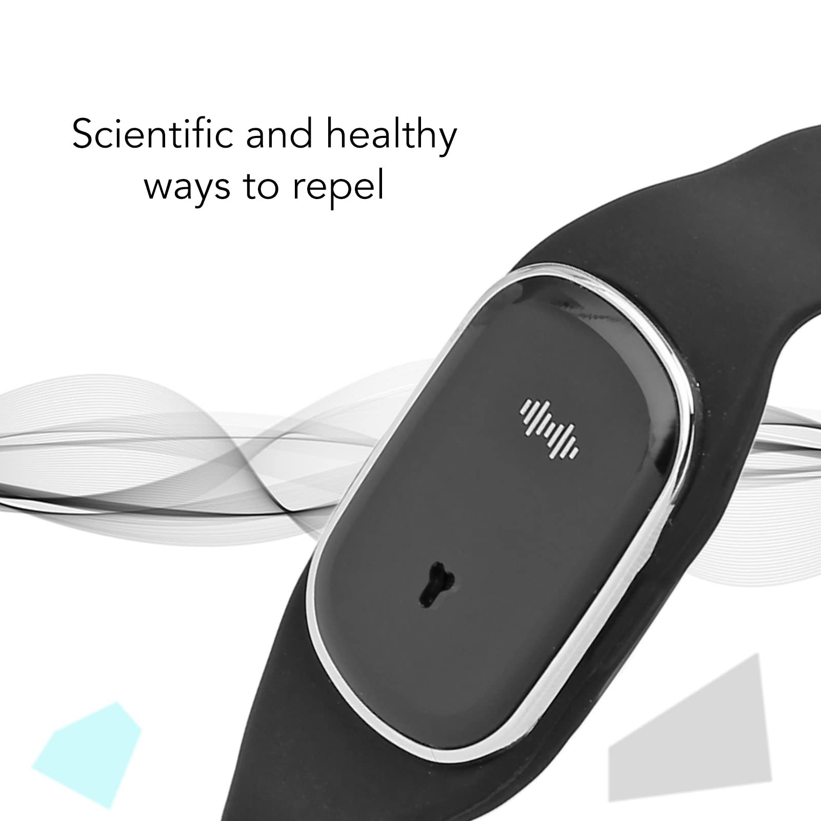 Gonetre Bracciale Repellente per Zanzare, Bande di Zanzare Elettronica Sonora, Braccialetto Repellente per Insetti, Orologio Repellente USB Ricarica Orologio da Polso Repellente (Nero)