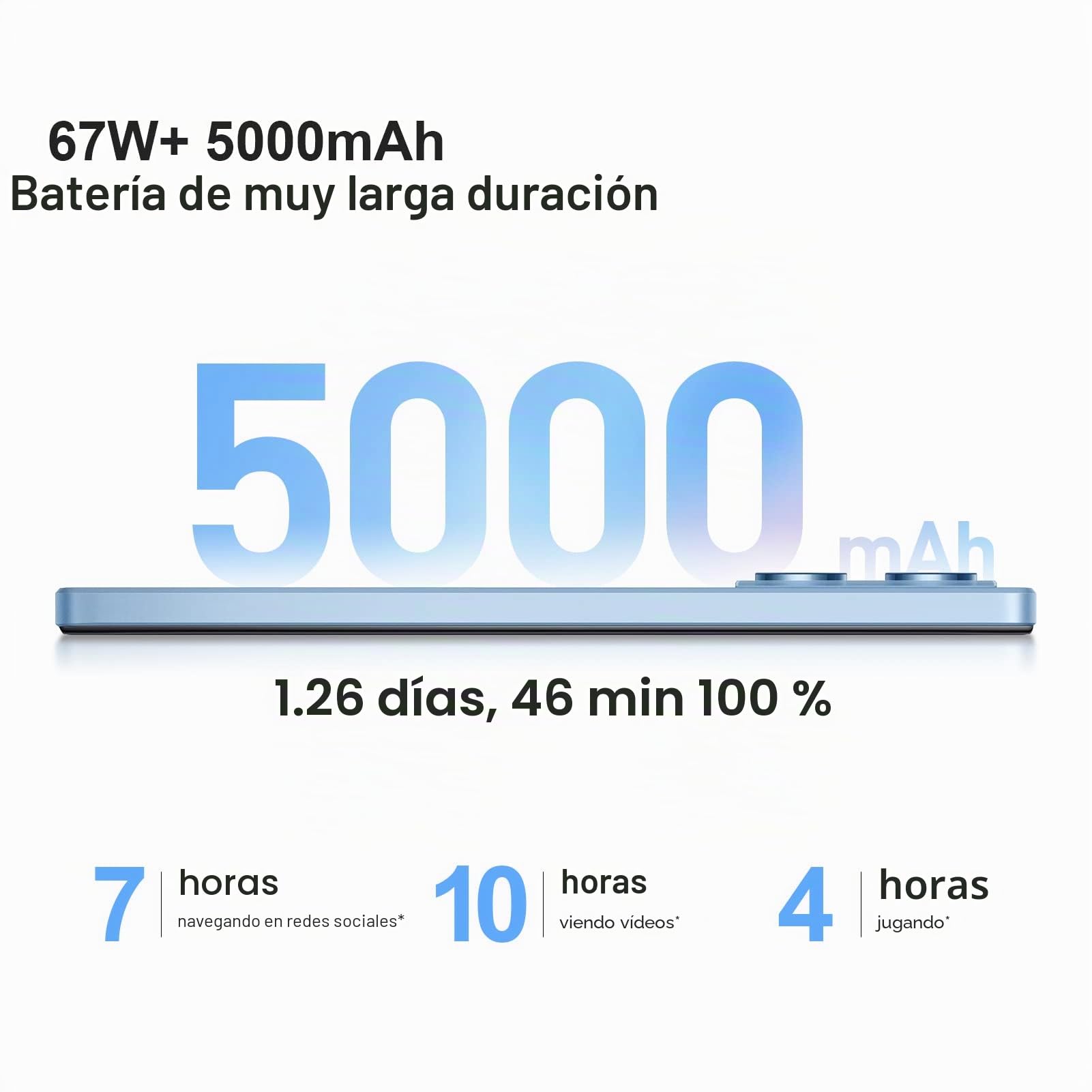XIAOMI Redmi Note 12 Pro Smartphone 6GB/128GB 6.67" FHD+ AMOLED DotDisplay 120Hz 5000mAh 67W Carga Rápida Negro (Versión CN + 2 Años de Garantía)
