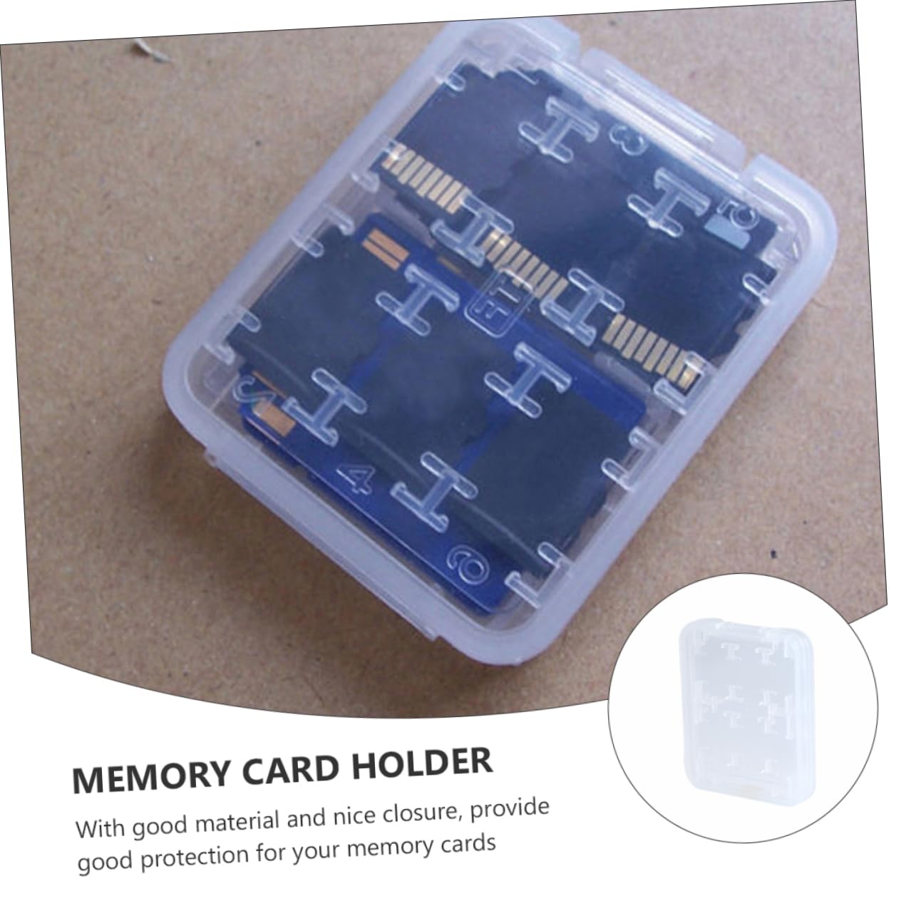 CONGARTENO 20pcs Memory Card Storage Box Slots Lightweight Organizer for Cards Compact Case for Safe Carrying and Storage