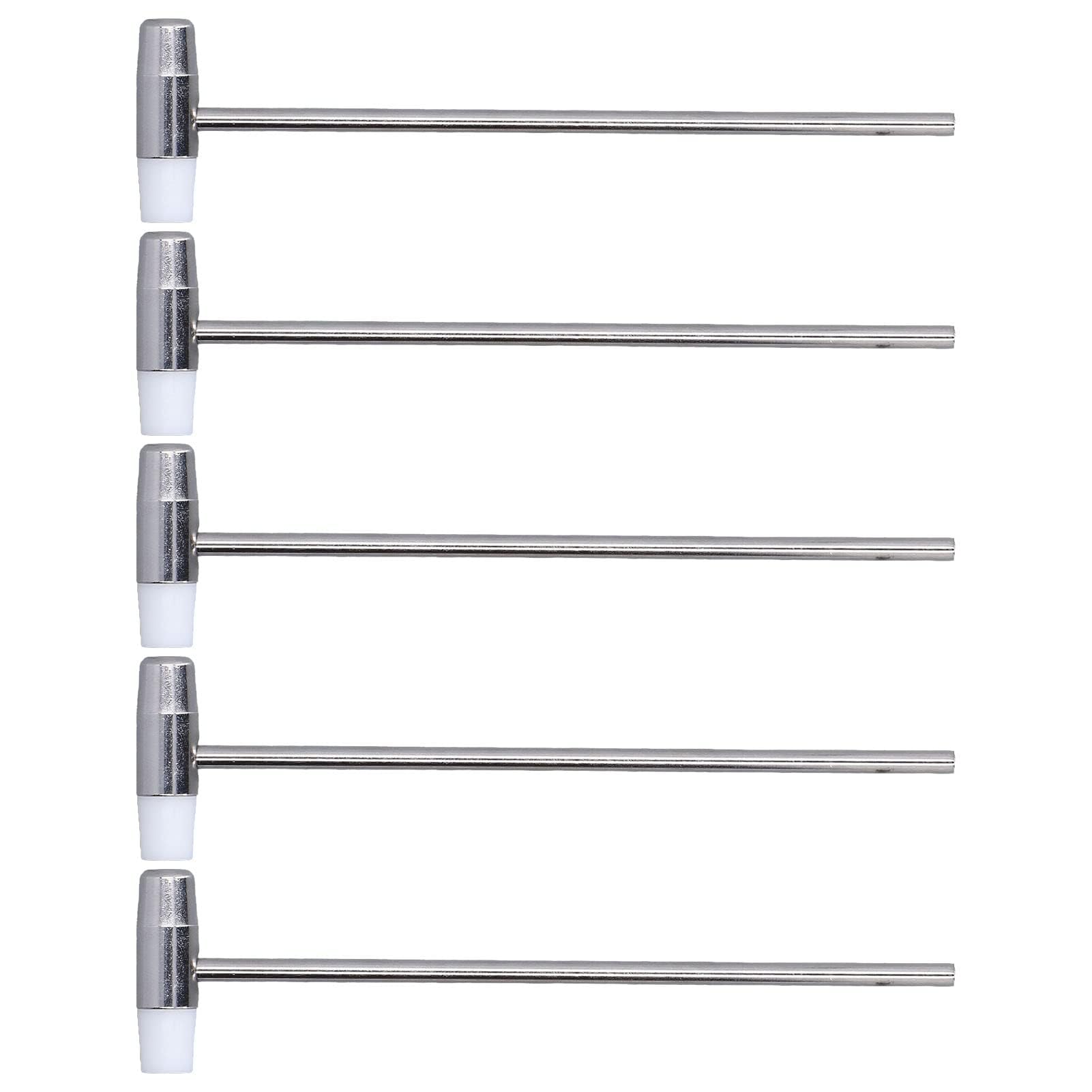 5 Stück Doppelkopfhammer 6,5 Zoll Mini Kleiner 2-seitiger Schmuckhammer für Uhren, Schmuck, Leder, Kunsthandwerk