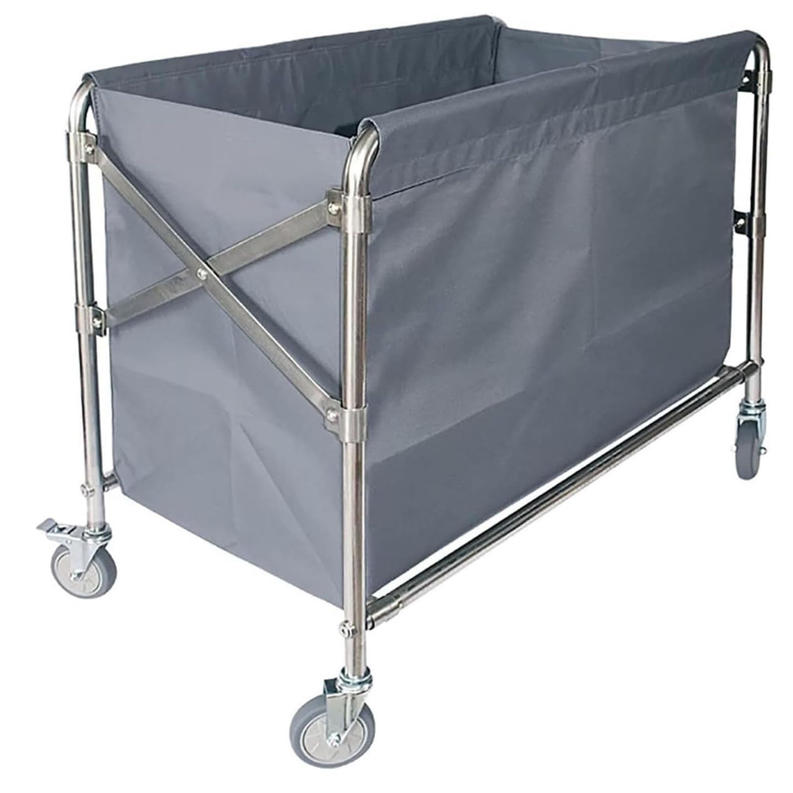 Bolsa de repuesto para carrito de lavandería, bolsa de almacenamiento extraíble de tela Oxford para cesta de lavandería rodante y carrito de hotel, diseño duradero y cómodo