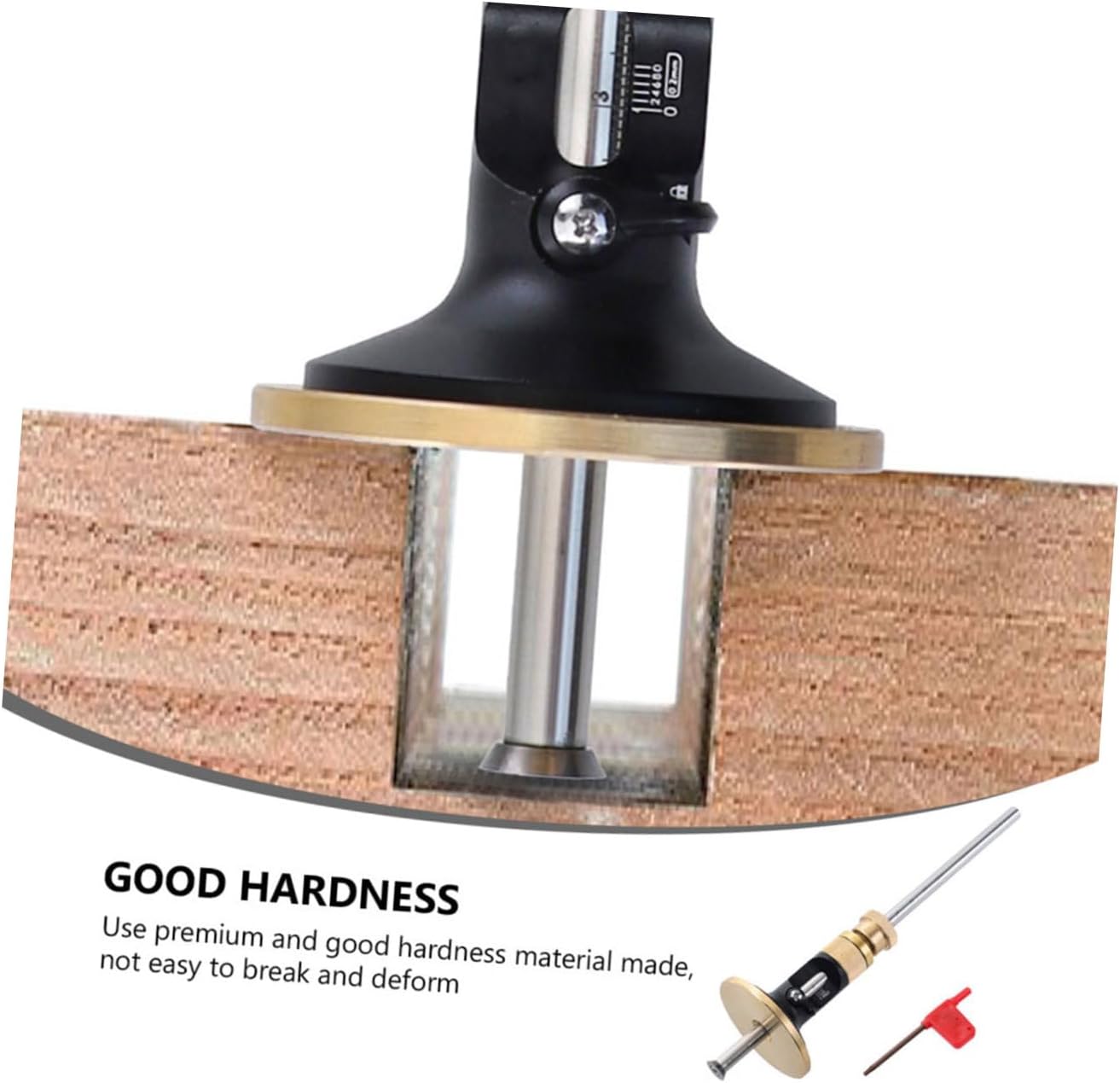 WOONEKY Woodworking Marker Scribe Gauge Hard Alloy Blade, European Style Carpenter Marking Tool for Parallel Line Drawing and Precision Mortise Layout