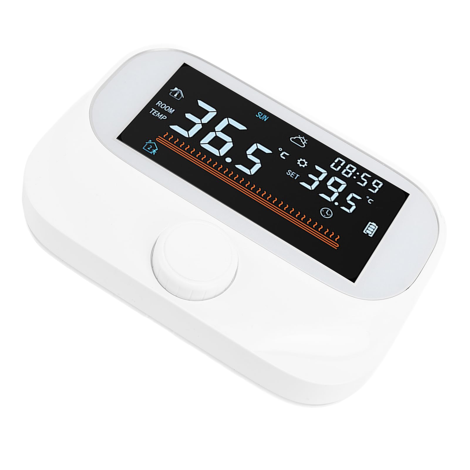 CHICIRIS Inteligentny Termostat, Bezprzewodowy Programowalny Termostat z Wyświetlaczem LCD i Inteligentnymi Trybami Sterowania do Regulacji Temperatury w Domu