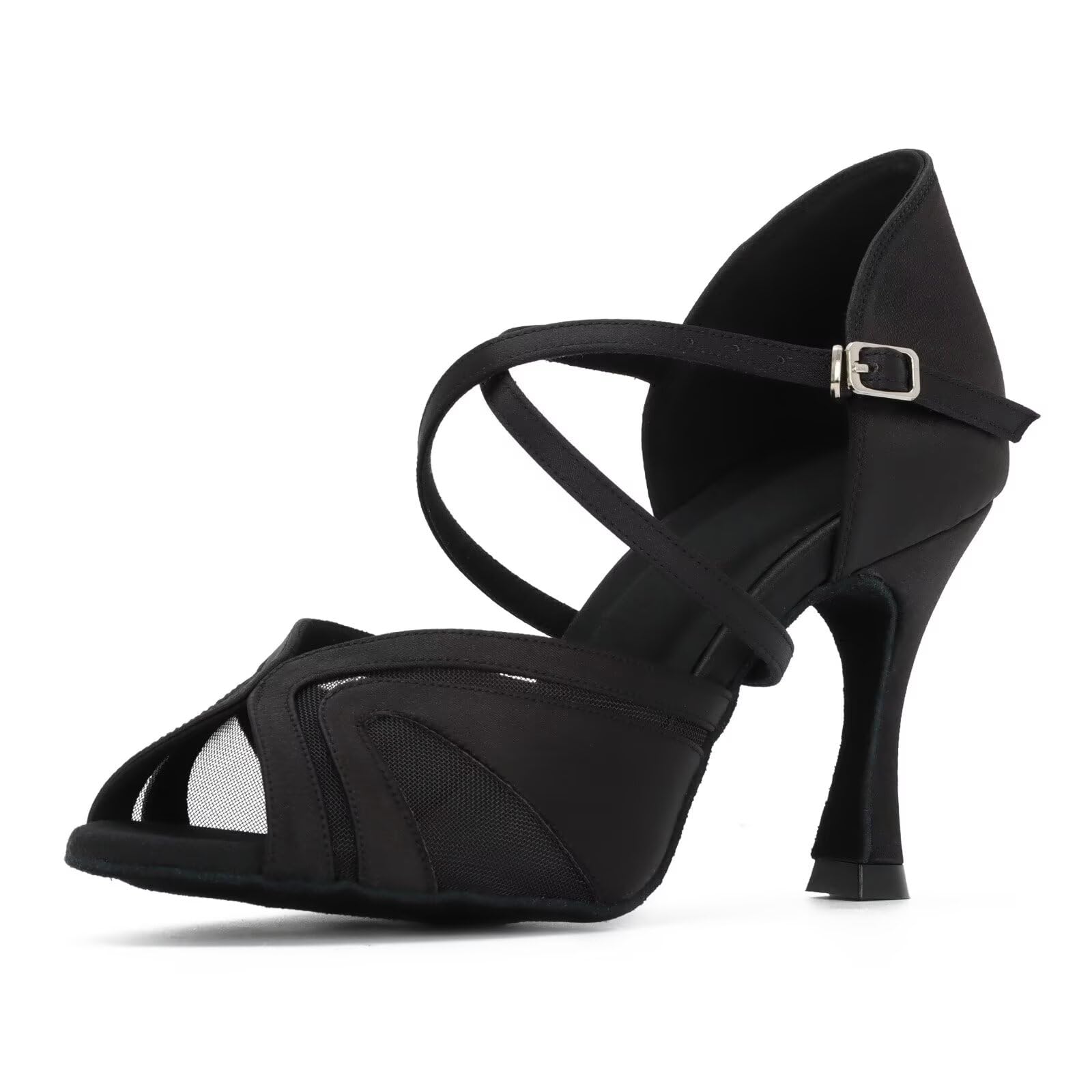 Zapatos de Baile de salón para Mujer Salsa Latin Dancing Heels Party Evening Wedding Dance Pumps con Correa de Tobillo