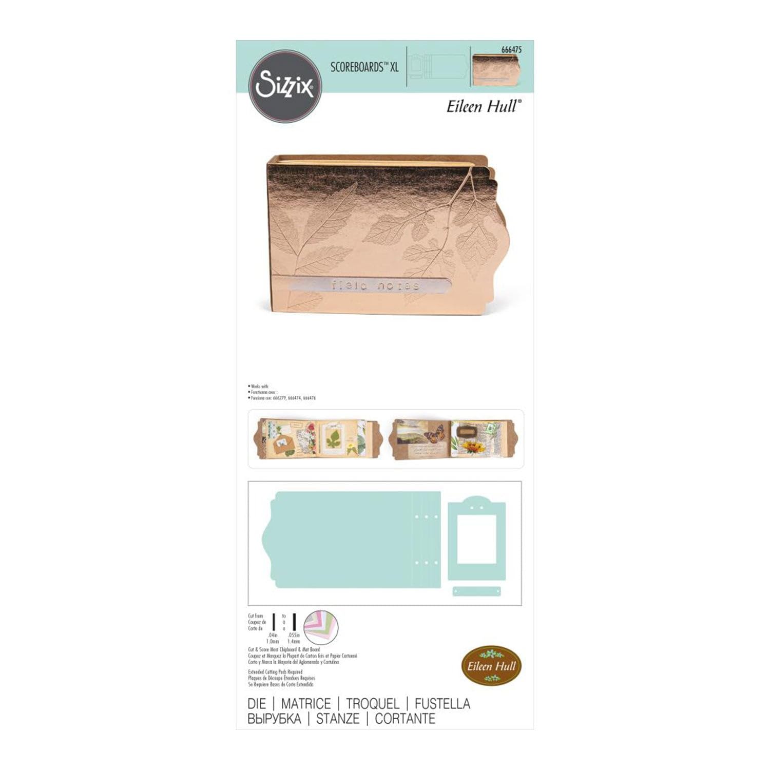 Sizzix ScoreBoards XL Die by Eileen Hull-Field Notes & Specimen