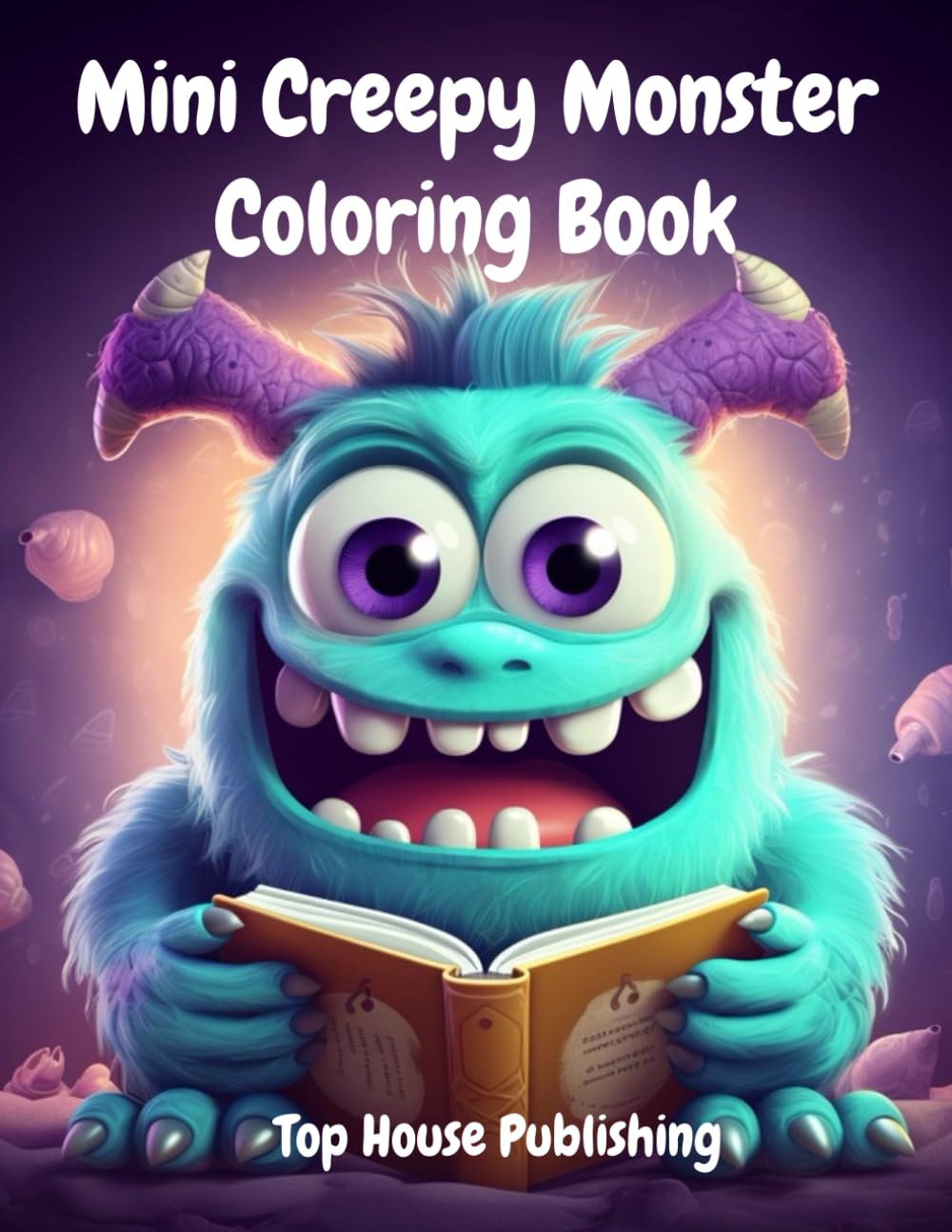 Mini Creepy Monster Coloring Book: Cute and Adorable Coloring Pages for Adults, Teens and Seniors for Relaxation and Stress Relief