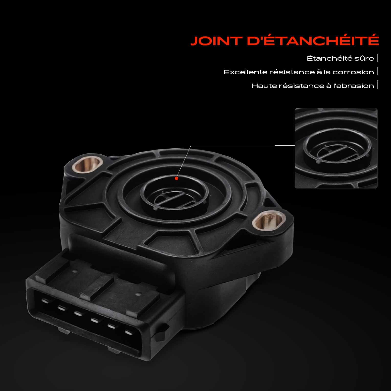 Frankberg Capteur de position du Papillon 6-Pôles Compatible avec M.egane II Break KM0/1 Kangoo KC0/1 Scénic II JM0/1 M.egane II Coupé-Cabriolet EM0/1 Grand Scénic II JM0/1 Remplacer# 8200139460