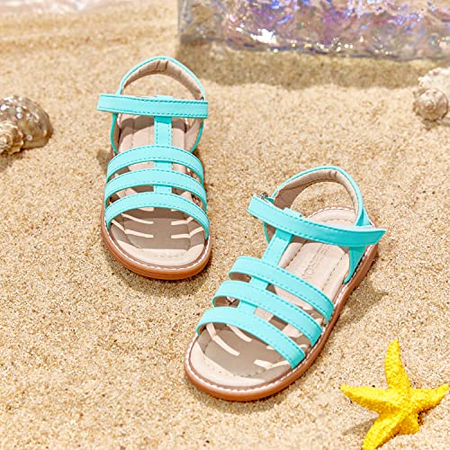 Image of THEE BRON Lime Green Olive Neon Princess Sandals Toddler /Little Girl(2236,Green /6M)