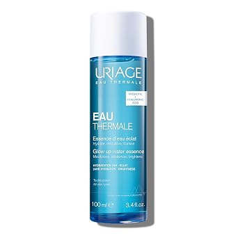 Uriage Thermal Water Essence, Facial Hydration Booster with Hyaluronic Acid & Thermal Water to Moisturize, Brighten and Plump the Skin for 24hrs