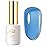 Imtiti Jelly Gel Nail Polish, 1 Pcs 0.5 Fl Oz Blue Jelly Gel Polish Soak Off LED U V Nail Gel Polish Sheer Transparent Gel Nail Polish DIY Nail Art Starter Manicure Salon Gel Nail Kit for Women Girls
