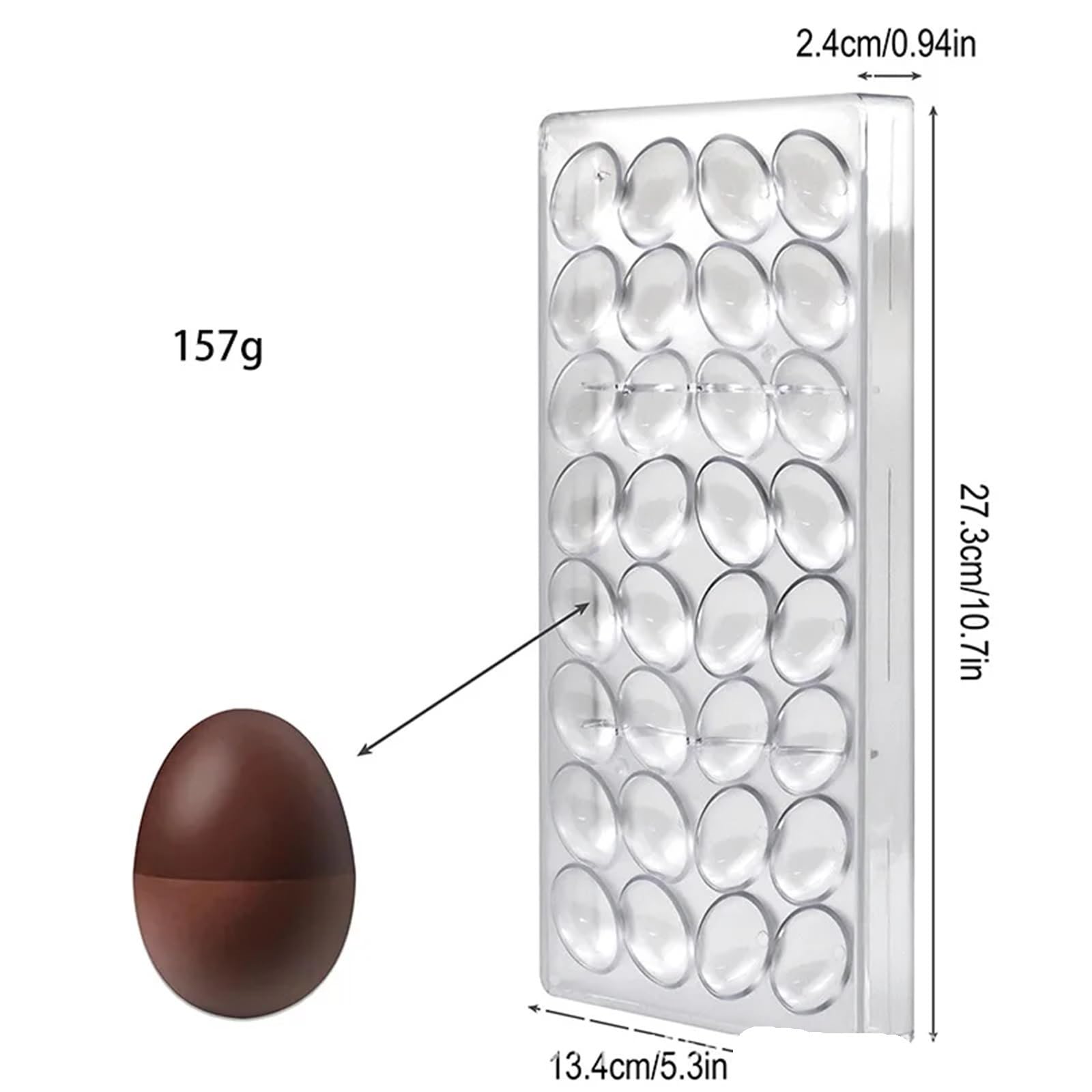 Moules à chocolat 3D sphériques en forme de diamant (1/6 pièces) for barres chocolatées et confiseries professionnelles. Outils pâtisserie boulangerie Pour La Fabrication De Chocolat(6pcs Clear set)