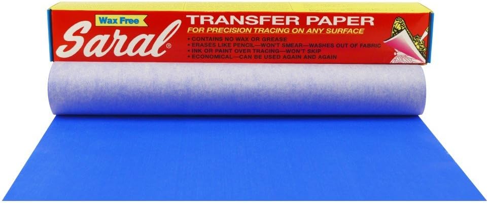 Saral Wax Free Transfer Paper - Blue - 12 inches x 12 Foot Roll