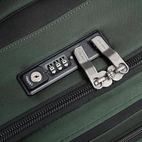 Image of DELSEY PARIS Sky Max 2.0 Softside Expandable Luggage with Spinner Wheels 2 Piece Set, Green (24 Inch /Duffle)