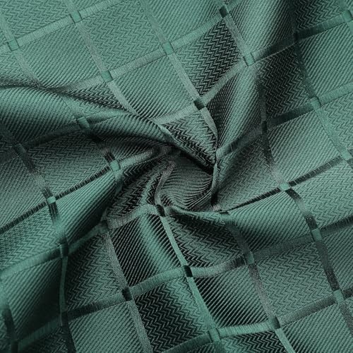 Image of Striped Plaid Polka Dot Mens Tie Formal Necktie Pocket Squares Ties Clips Cufflinks Classic for Men Set
