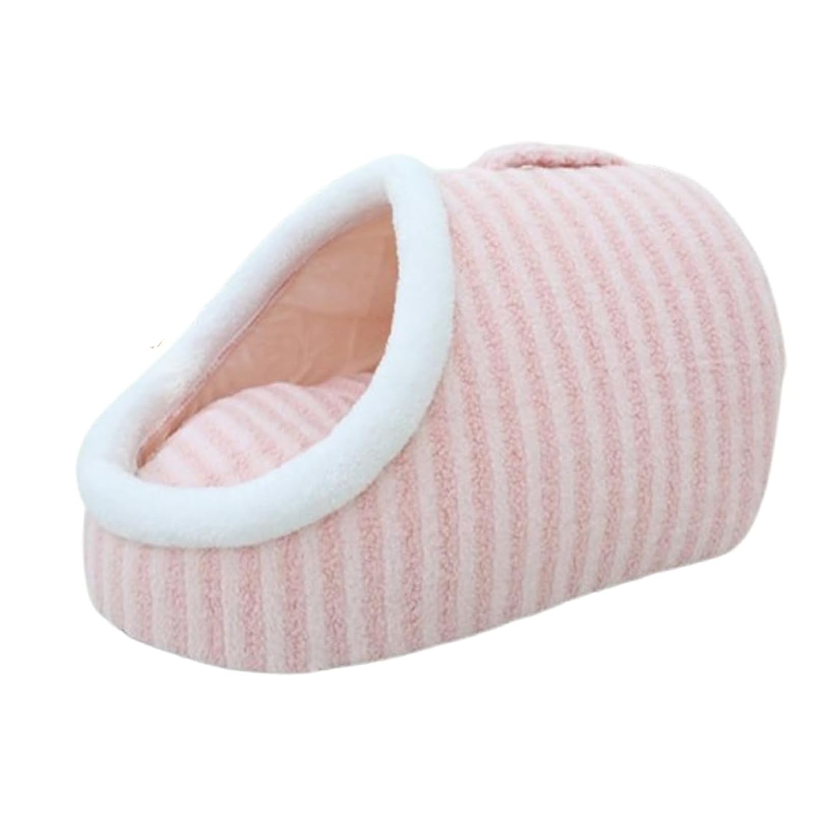 Cozy Hideaway Pet Bed, Dog Bed with Cover Cave, Cat Sleeping Bag for Indoor Cats, Cozy Cocoon Pet Bed for Dogs (M-7.5Kg(55 * 40 * 30cm),Pink) — image 1