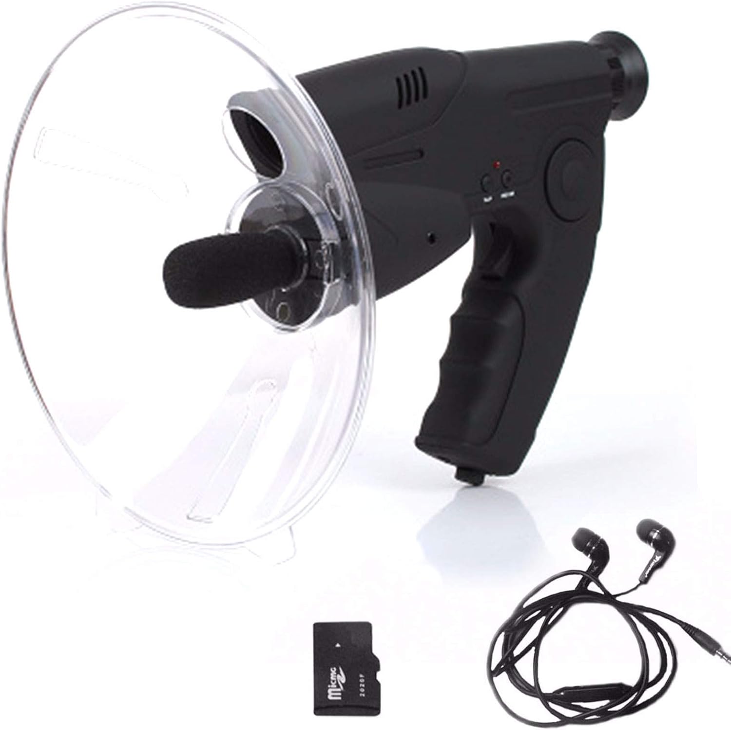 HSTD Parabolic Microphone Monocular, Sound Amplifier Spy Ear Bionic Listening Device