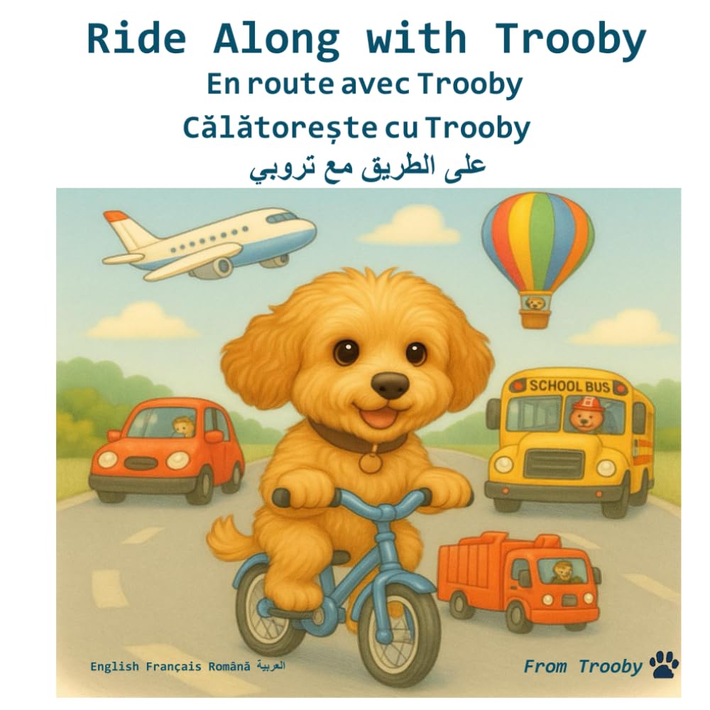 Ride along with Trooby in English, French, Romanian, and Lebanese Arabic: Learn English, French, Romanian, and Lebanese Arabic with Trooby (Languages ... in English, French, Romanian, and Arabic)