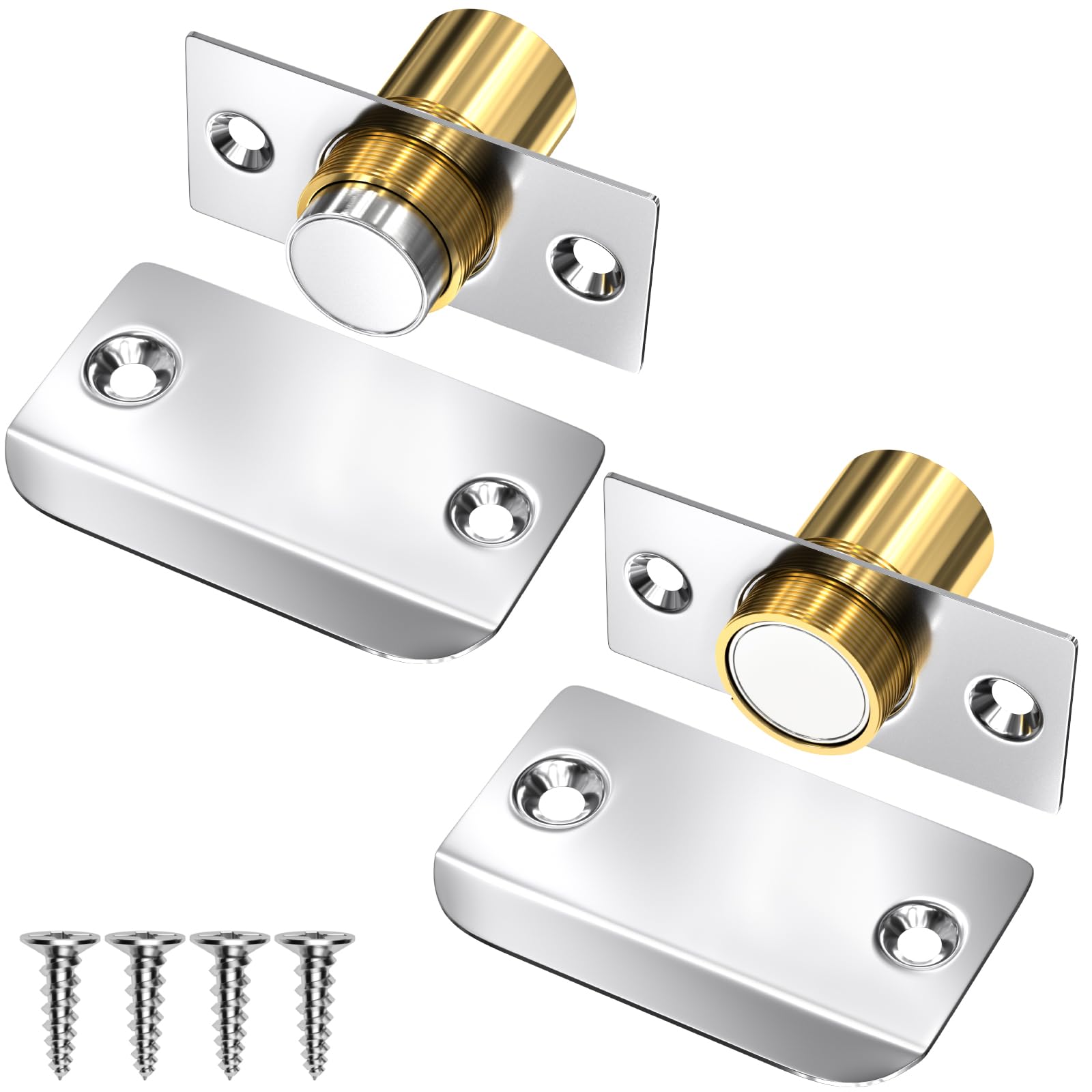 ゲートボール　ジャバランガループ Closet Door Ball Magnetic Door Catch Jiayi 2 Pack Adjustable Ball