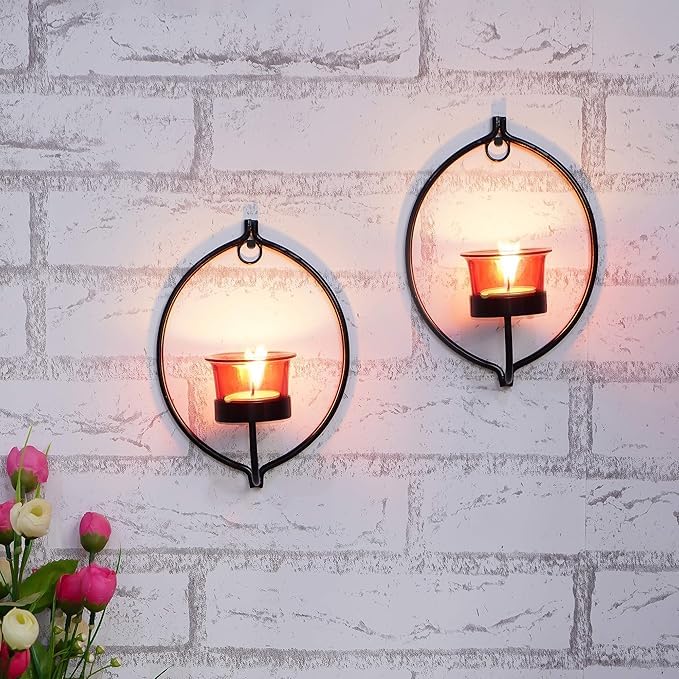 Appliques murales en verre rouge pour corriger un éclairage trop agressif