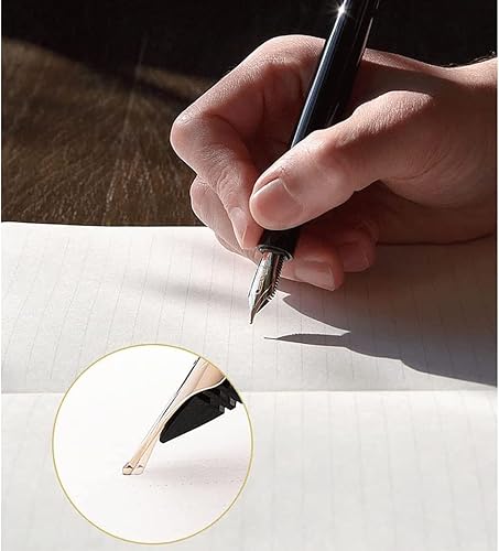 Miniatura 3 de Bolígrafos vintage, pluma estilográfica, herramienta de escritura de punta fina para zurdos y diestros, bolígrafos de escritura elegantes,