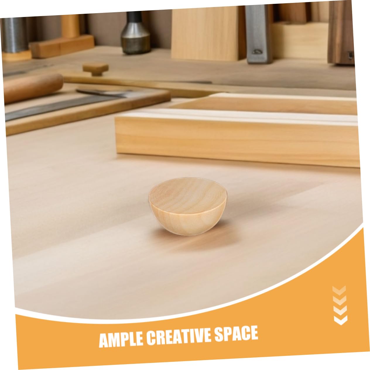 jojofuny 300piezas Media Bola De Madera Sin Terminar Pequeñas Bolas De Madera Semicirculares Para Manualidades Decoración De Granja y Proyectos De Bricolaje Para Adultos Hogar y Escuela