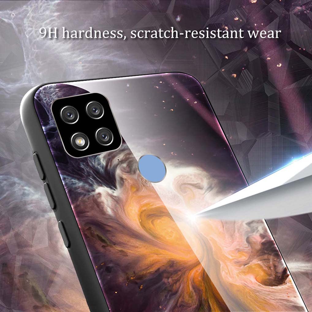 Cover SEAHAI Per Xiaomi Redmi 10A / Redmi 9C NFC, TPU Ultrasottile Effetto Sfumato, Viola/Blu, Antiurto