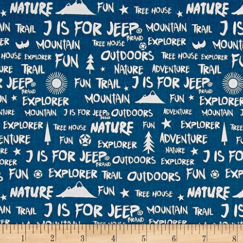 Christensen Wholesale Riley Blake J Is For Jeep Words Fabric By The Yard Blue Buy Online In Brunei At Brunei Desertcart Com Productid