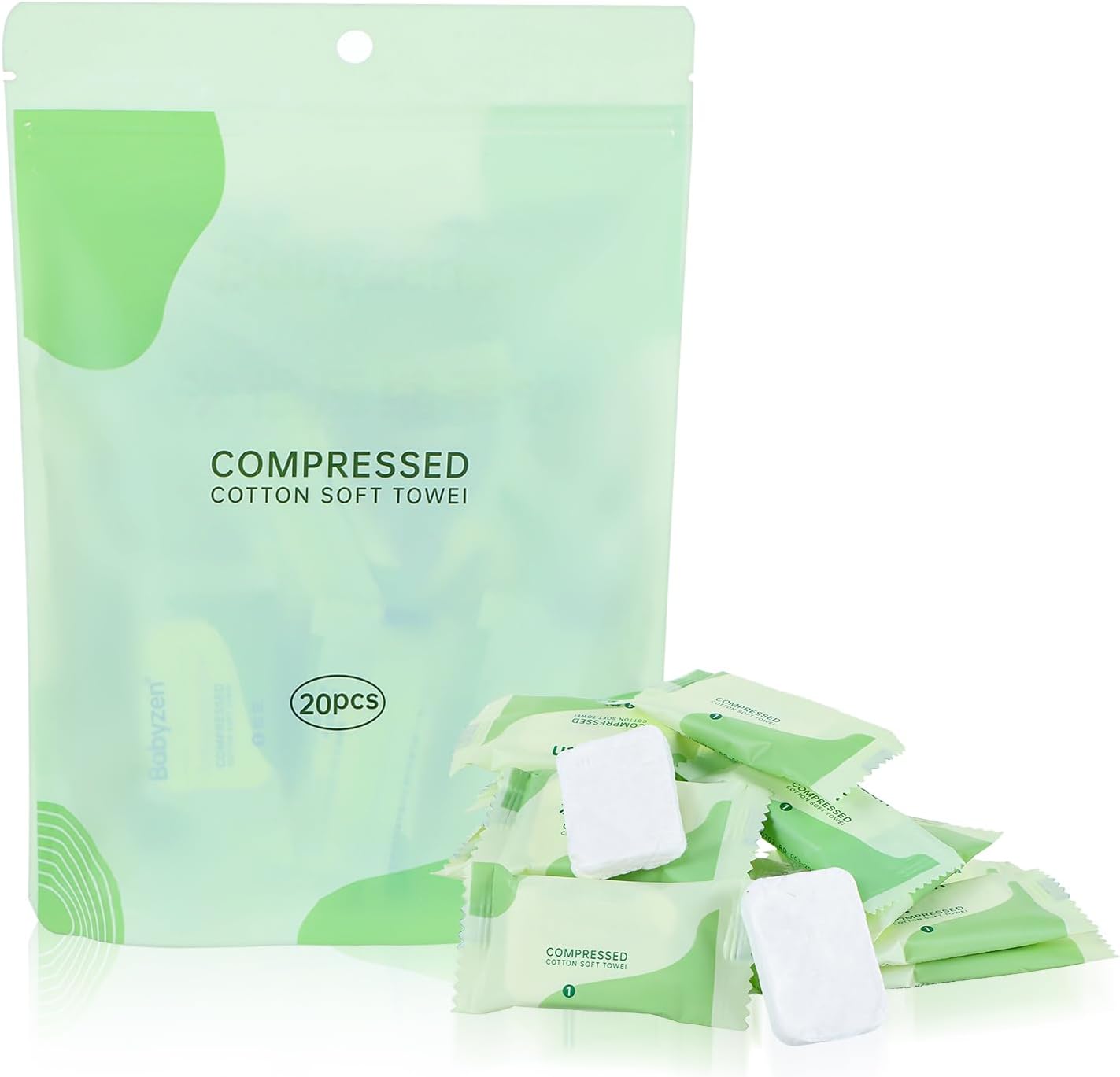 Wegwerp Gezicht Handdoek 20 STKS Gecomprimeerde Handdoeken Schone Huid Tabletten Doekjes Mini Washandjes Gezicht Washandjes Hotels Salon Drogen Papier Reizen Draagbare Size Reiniging Camping Make-up