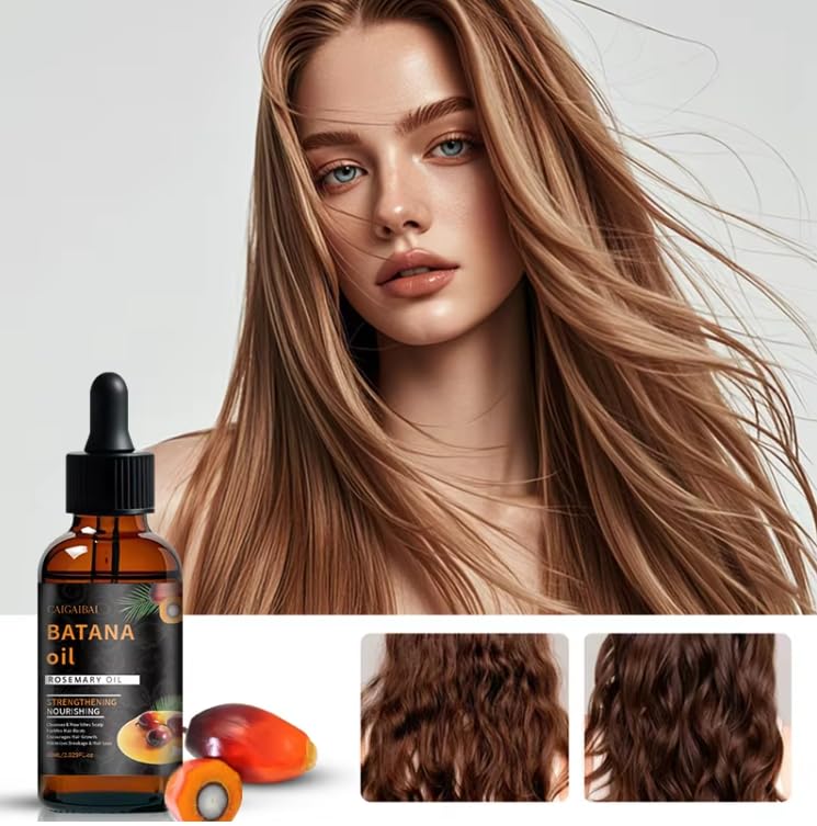 Batana Oil for Hair Growth with Rosemary Oil, 60ml, 2.02 Fl Oz