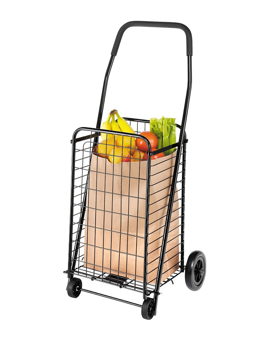 Whitmor Foldable Utility Shopping Cart with Wheels