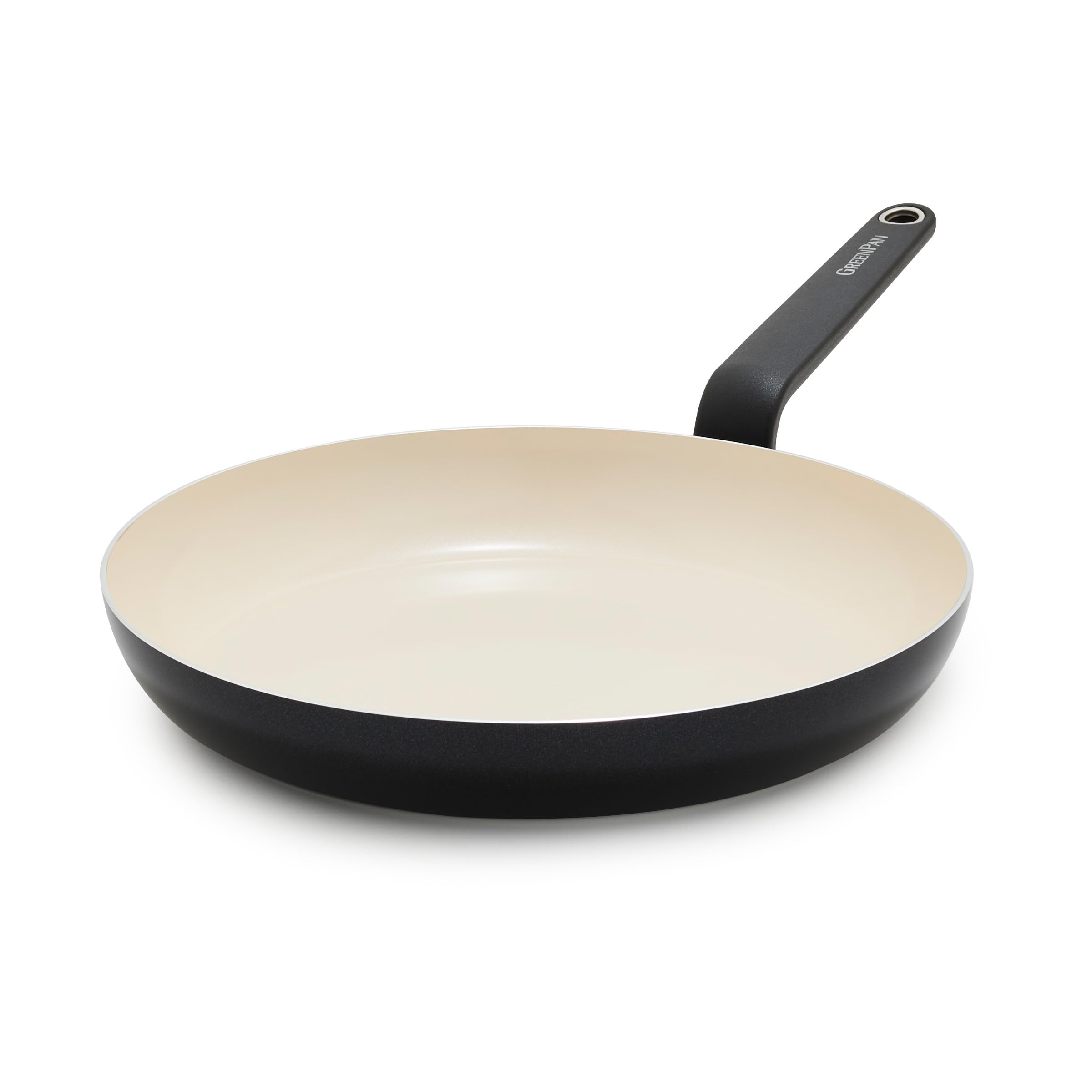 Greenpan Black Rio Advanced 12" Frying Pan Skillet, Ceramic Nonstick Pfas-Free, Induction Ready, Dishwasher And Oven Safe,