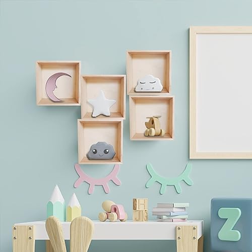 Miniatura 7 de Paquete de 8 cajas de madera sin terminar, 6 x 6 pulgadas, cuadradas, rústicas, pequeñas cajas de madera para almacenamiento, decoración del hogar,