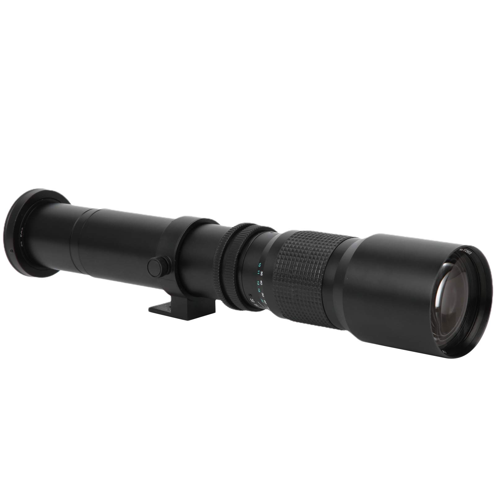 Fyearfly Teleobiettivo 500 mm F8F32 con messa a fuoco manuale, ingrandimento 2x per Canon EFS, cattura dettagli distanti, soluzione fotografica conveniente, nero