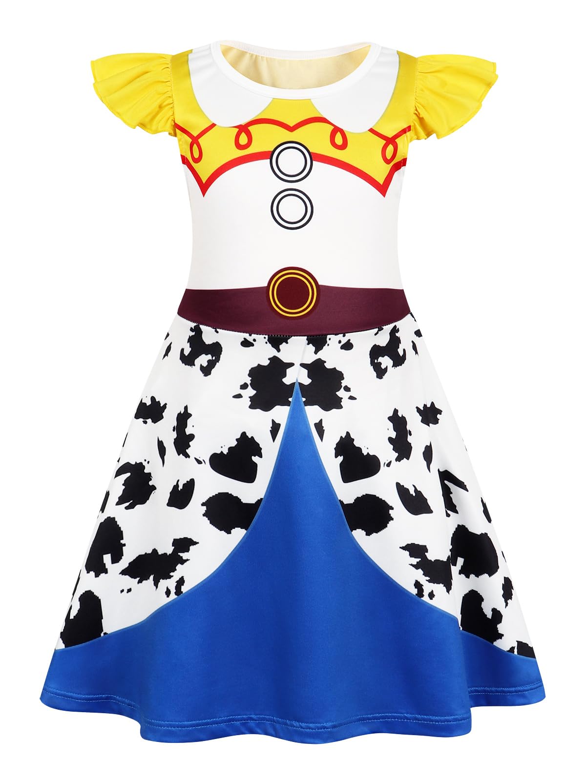 Sukyfecde Cowgirl Costume Girls Toddler Princess Dress up Birthday Outfits Halloween Role Play Clothes
