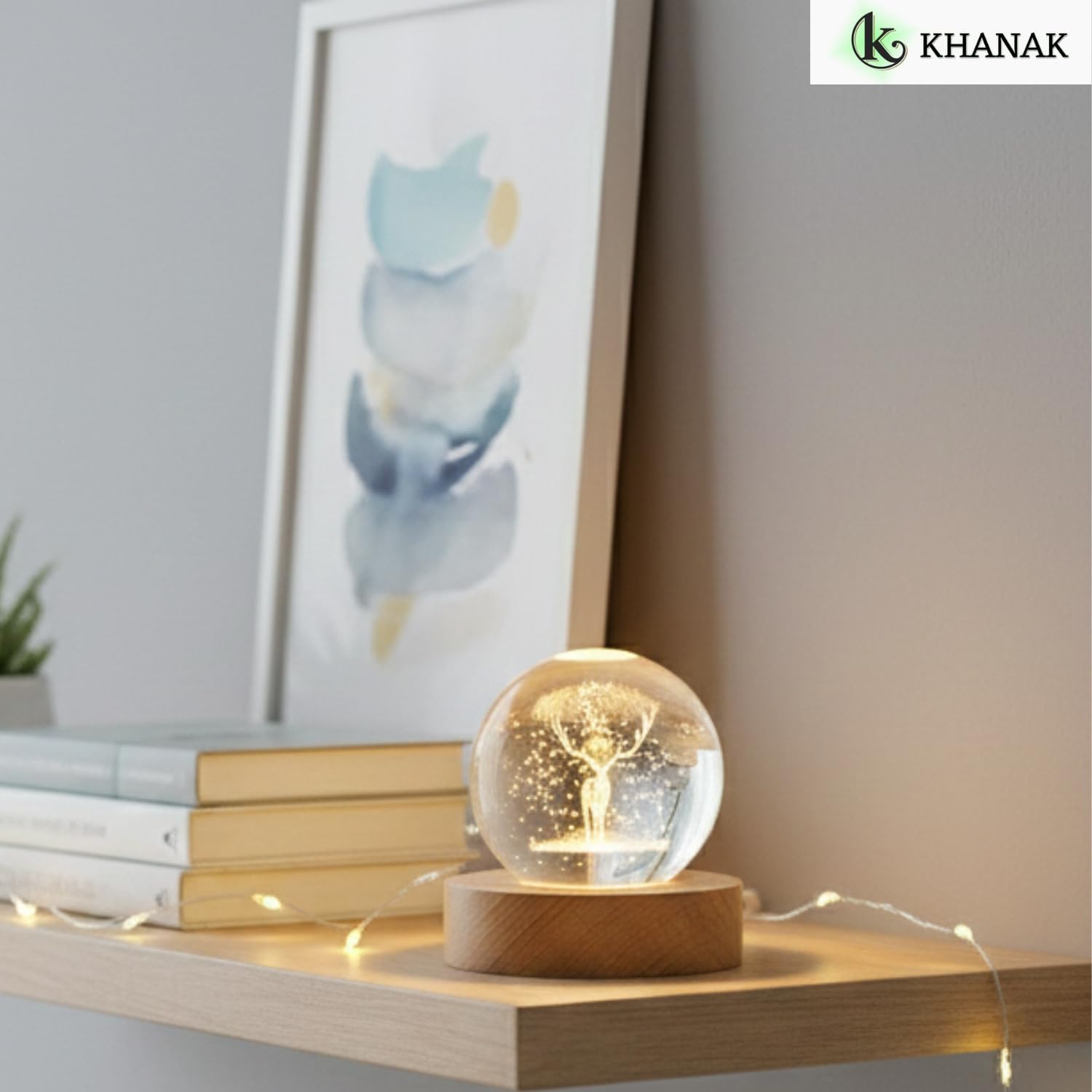 Universe Crystal Ball Night Light - 3D LED Lamp -7