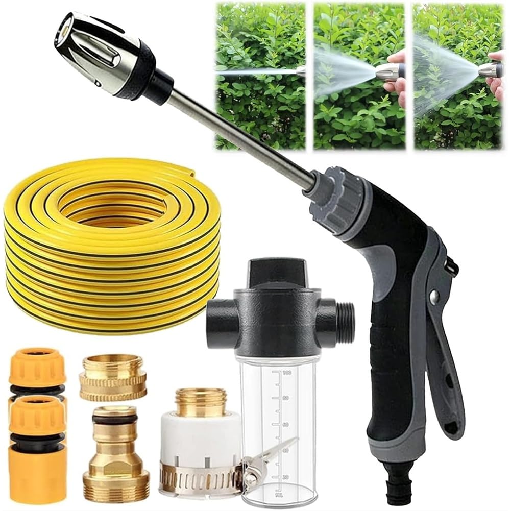 Aundhegrtt Ideal for Garden Hose,Water Pressure Washer, High Pressure Power Water, for Car Washing, for Garden